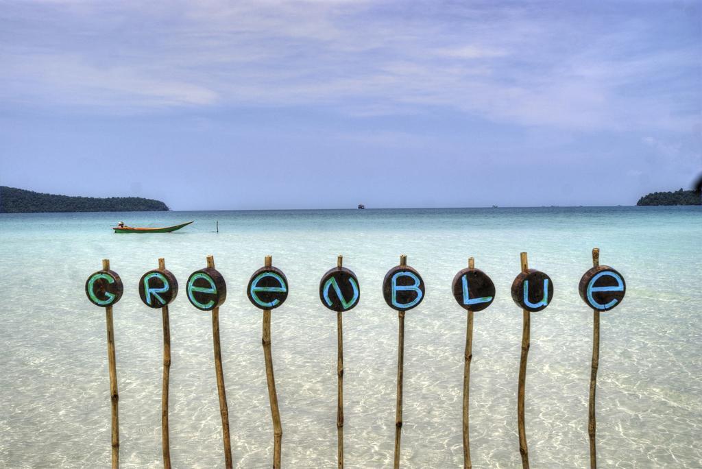 Green Blue Beach Hostel Koh Rong Samlon Eksteriør billede